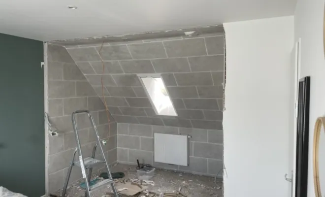 Salle de bain avant, Boves, C.F BTP